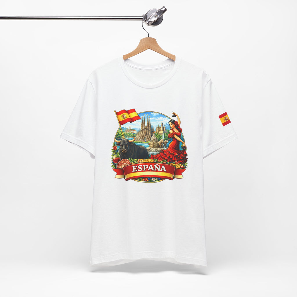 España Vintage Travel T‑Shirt — Spain Bullfighter & Flamenco Design