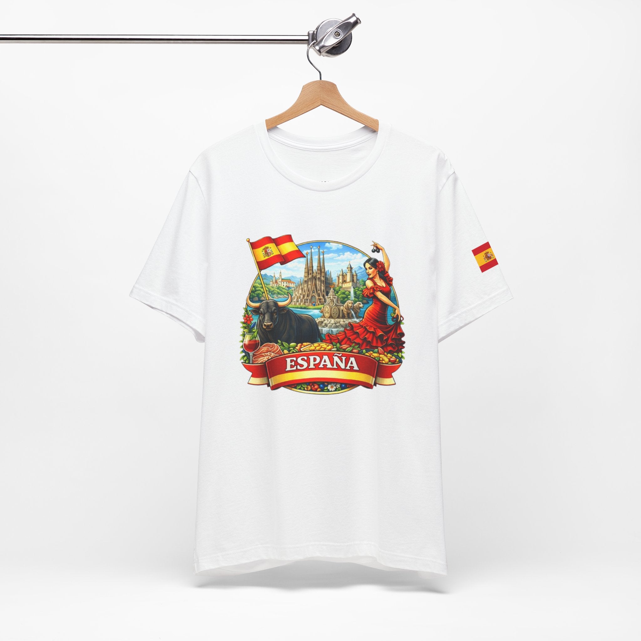 España Vintage Travel T‑Shirt — Spain Bullfighter & Flamenco Design