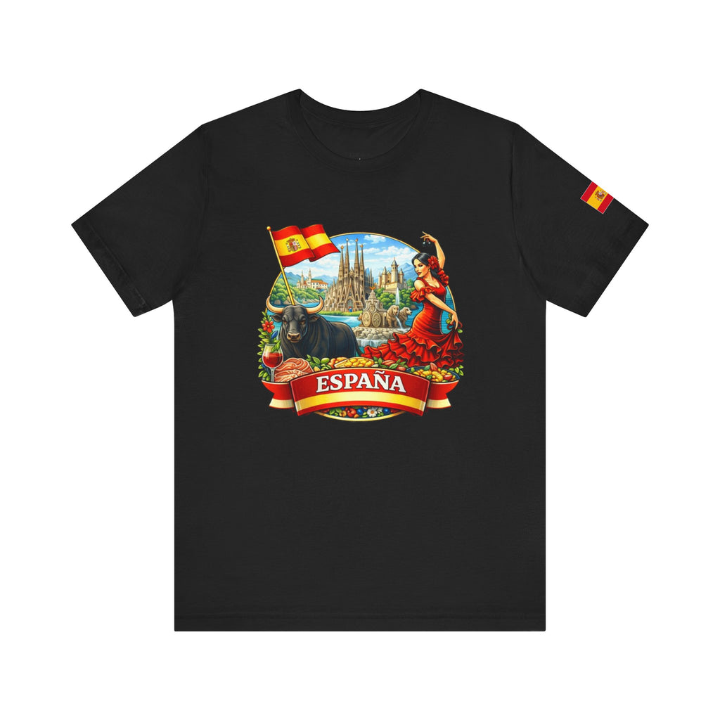 España Vintage Travel T‑Shirt — Spain Bullfighter & Flamenco Design