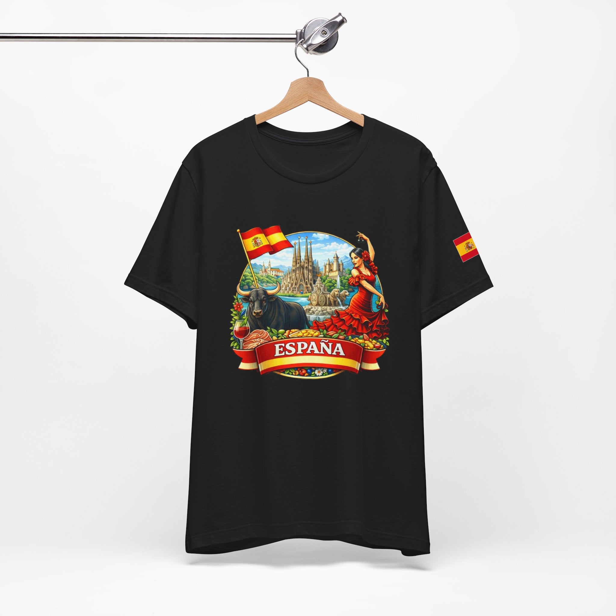 España Vintage Travel T‑Shirt — Spain Bullfighter & Flamenco Design