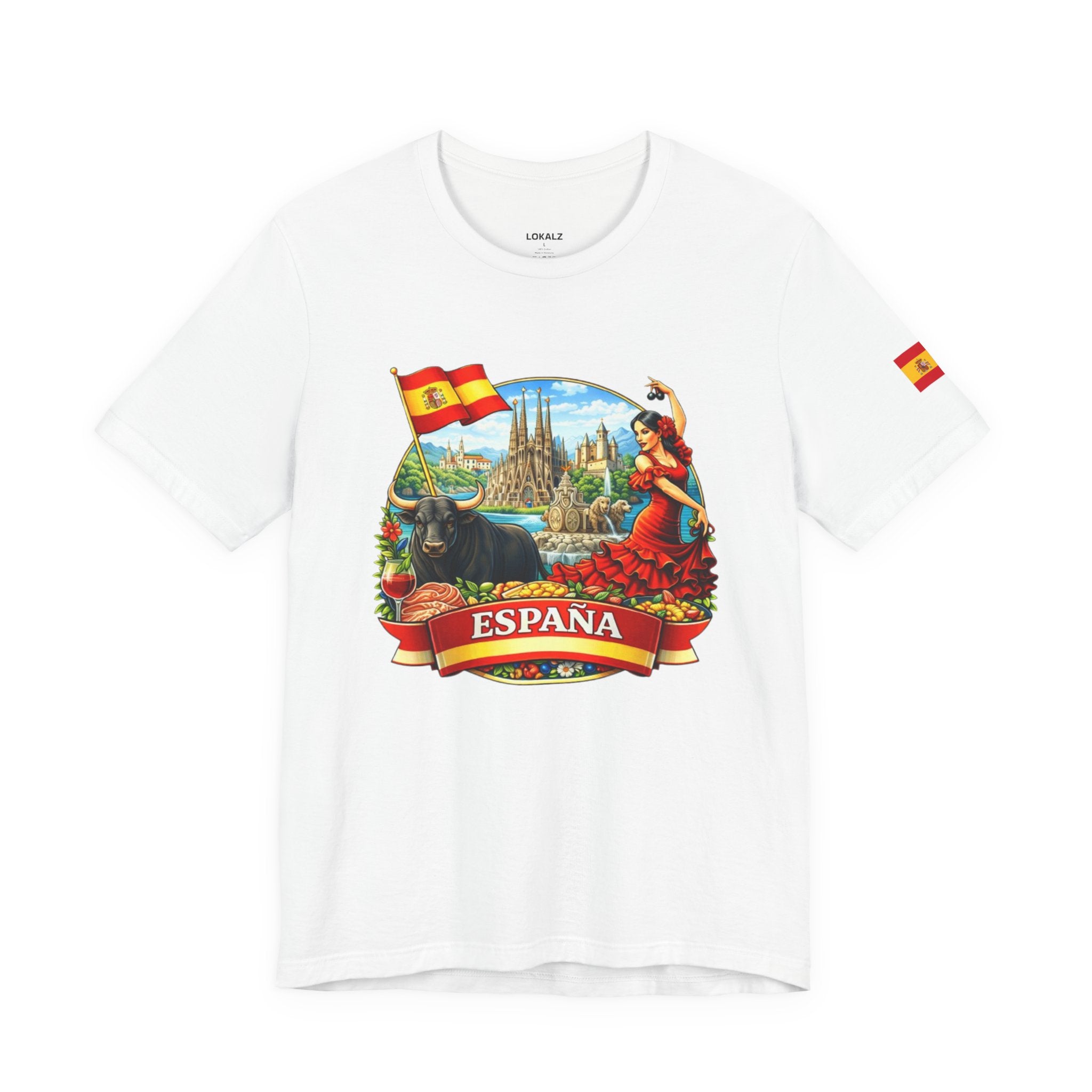 España Vintage Travel T‑Shirt — Spain Bullfighter & Flamenco Design