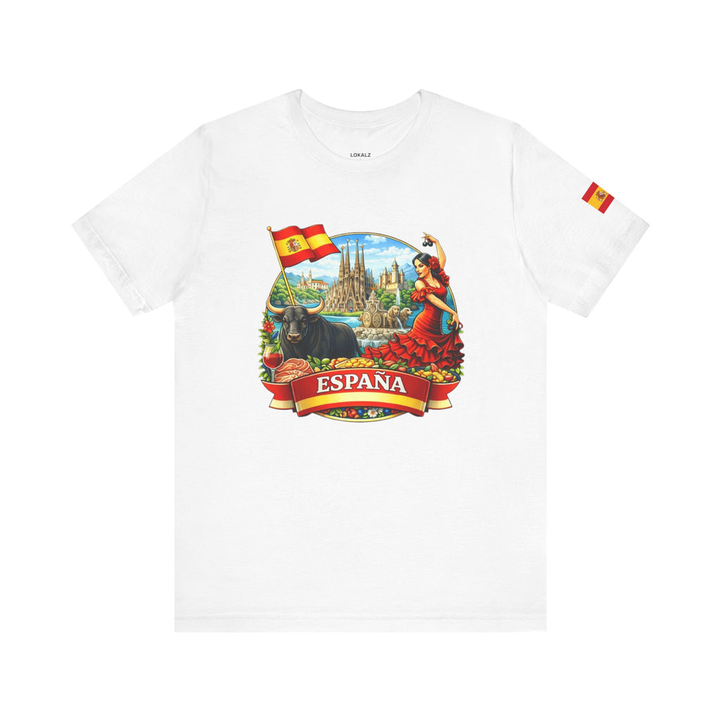 España Vintage Travel T‑Shirt — Spain Bullfighter & Flamenco Design