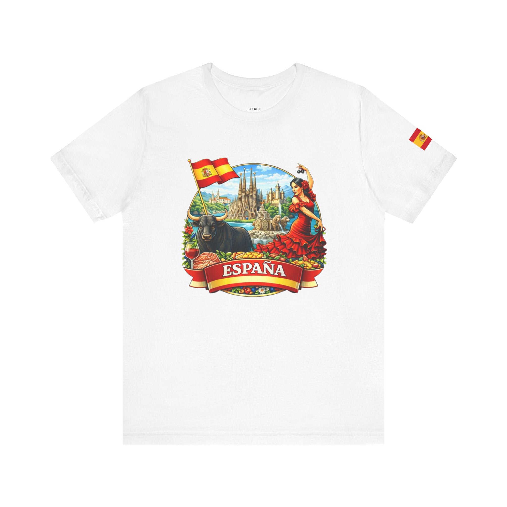 España Vintage Travel T‑Shirt — Spain Bullfighter & Flamenco Design