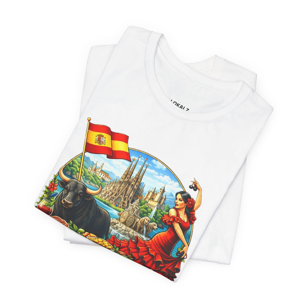 España Vintage Travel T‑Shirt — Spain Bullfighter & Flamenco Design