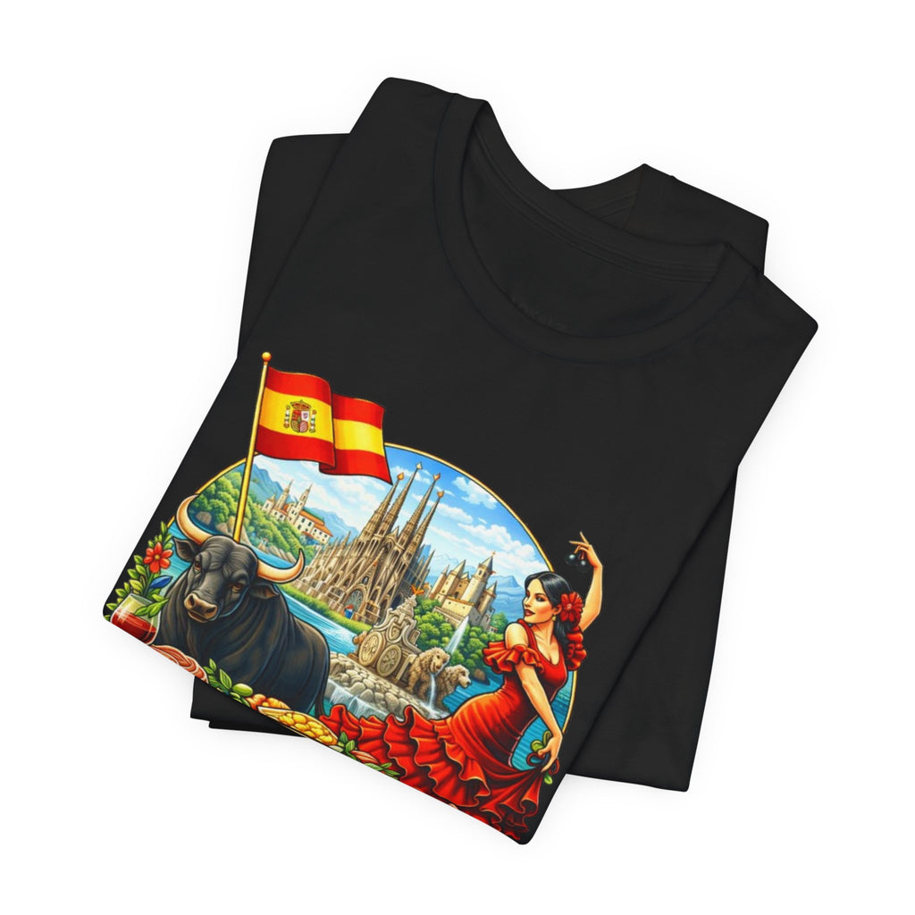 España Vintage Travel T‑Shirt — Spain Bullfighter & Flamenco Design